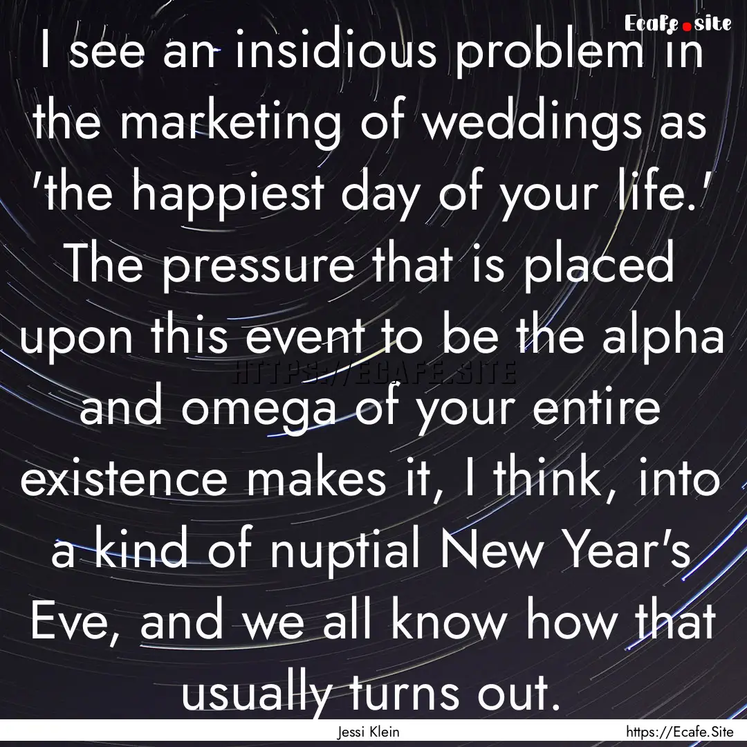 I see an insidious problem in the marketing.... : Quote by Jessi Klein