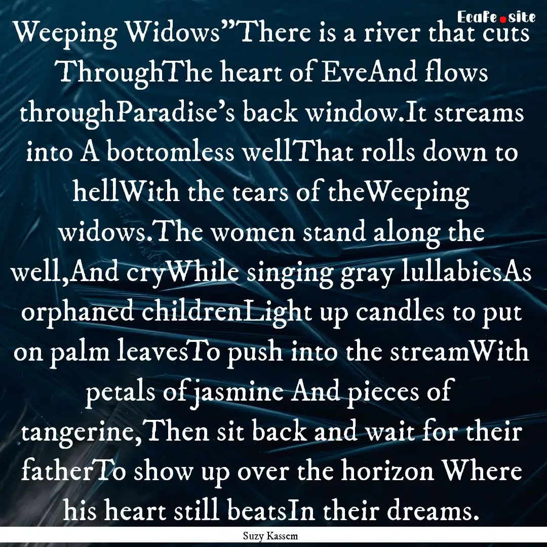 Weeping Widows