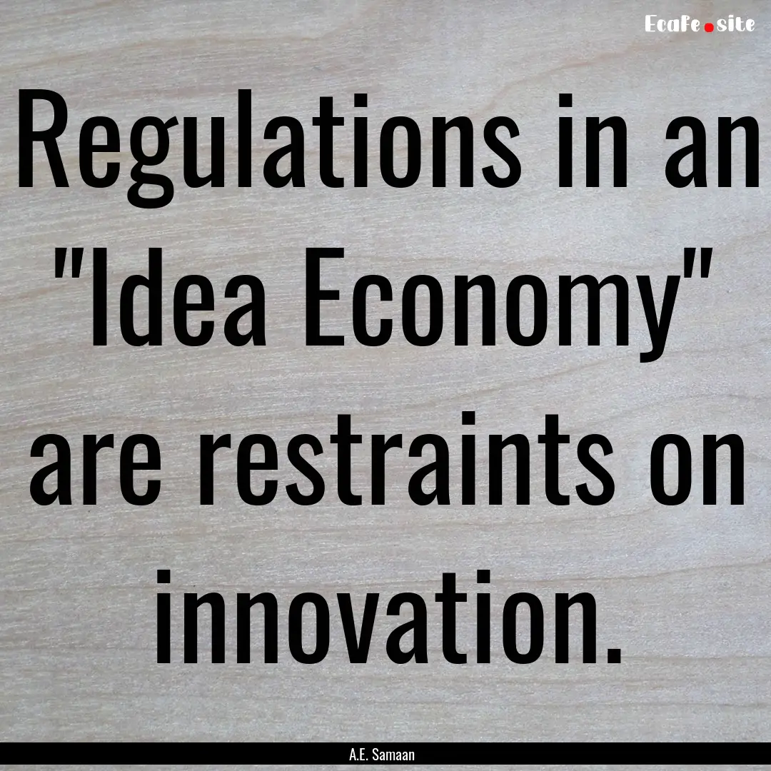 Regulations in an 