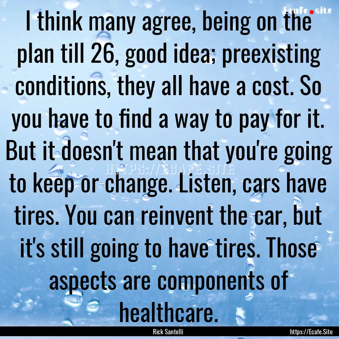 I think many agree, being on the plan till.... : Quote by Rick Santelli