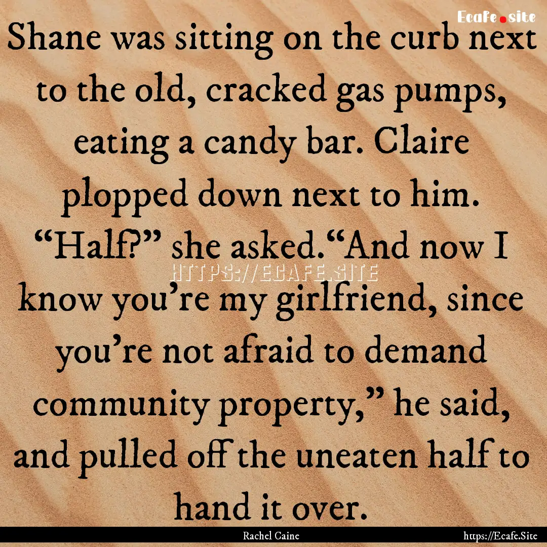 Shane was sitting on the curb next to the.... : Quote by Rachel Caine