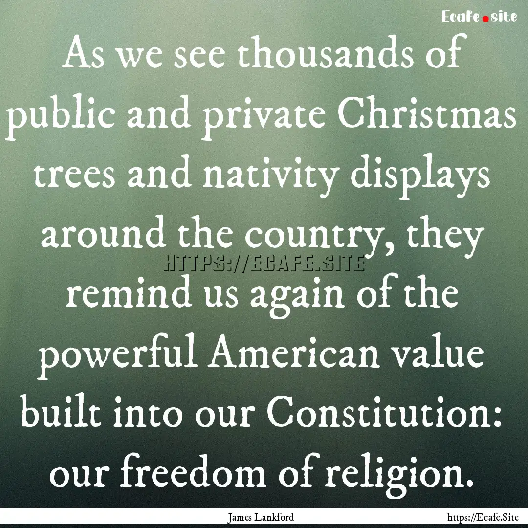 As we see thousands of public and private.... : Quote by James Lankford