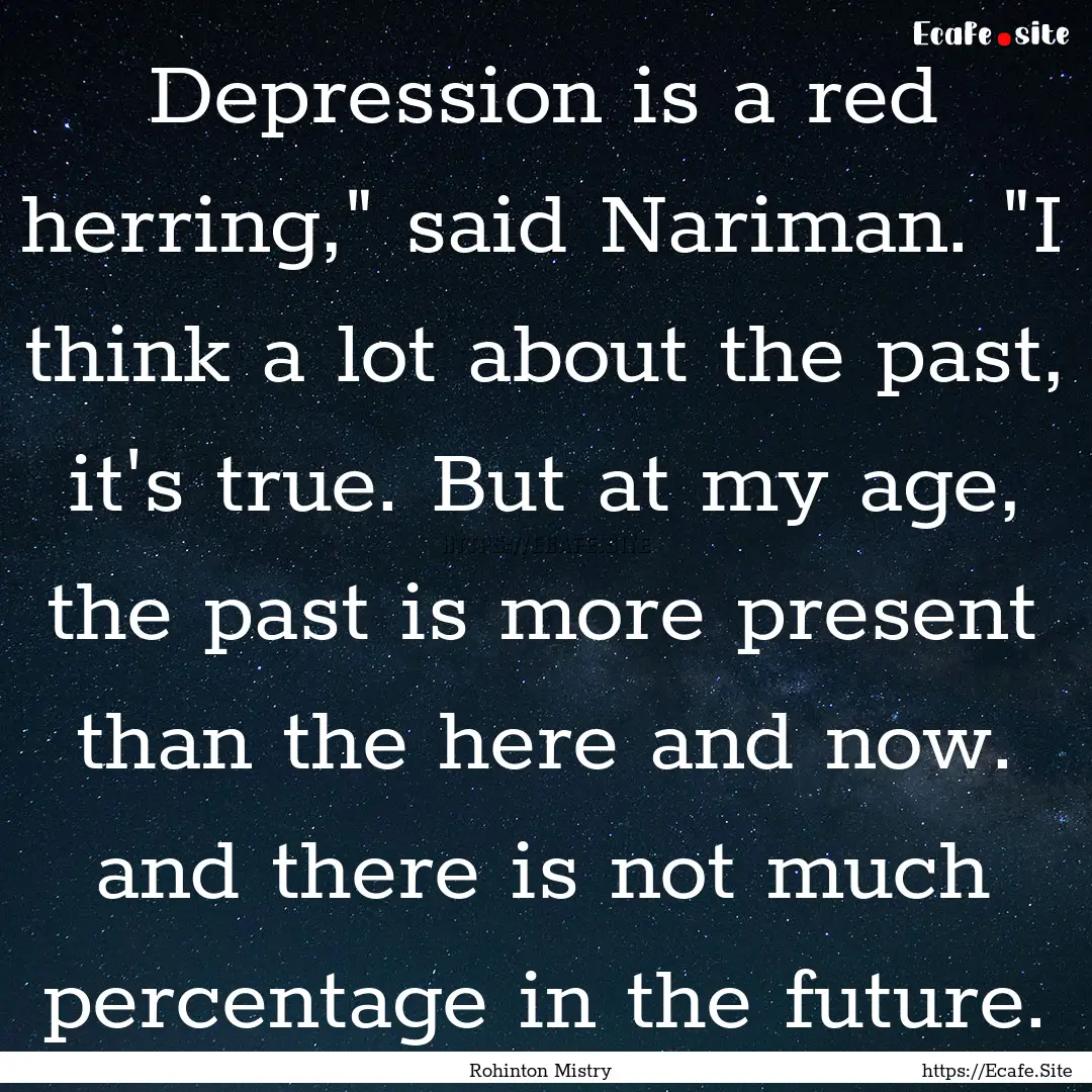 Depression is a red herring,