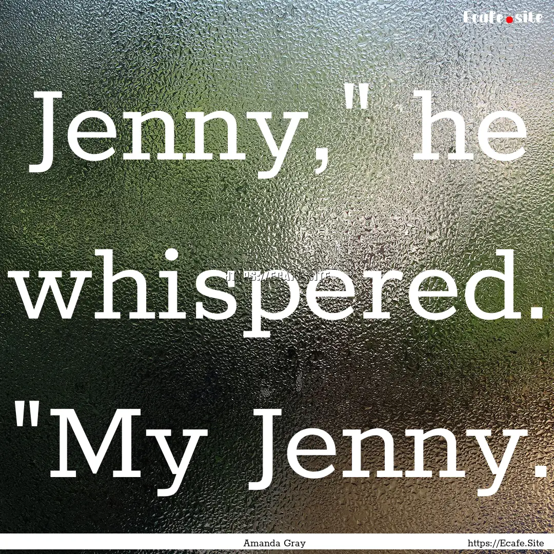 Jenny,