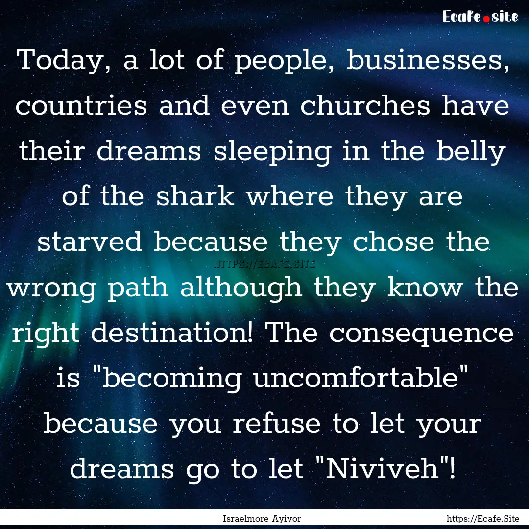 Today, a lot of people, businesses, countries.... : Quote by Israelmore Ayivor