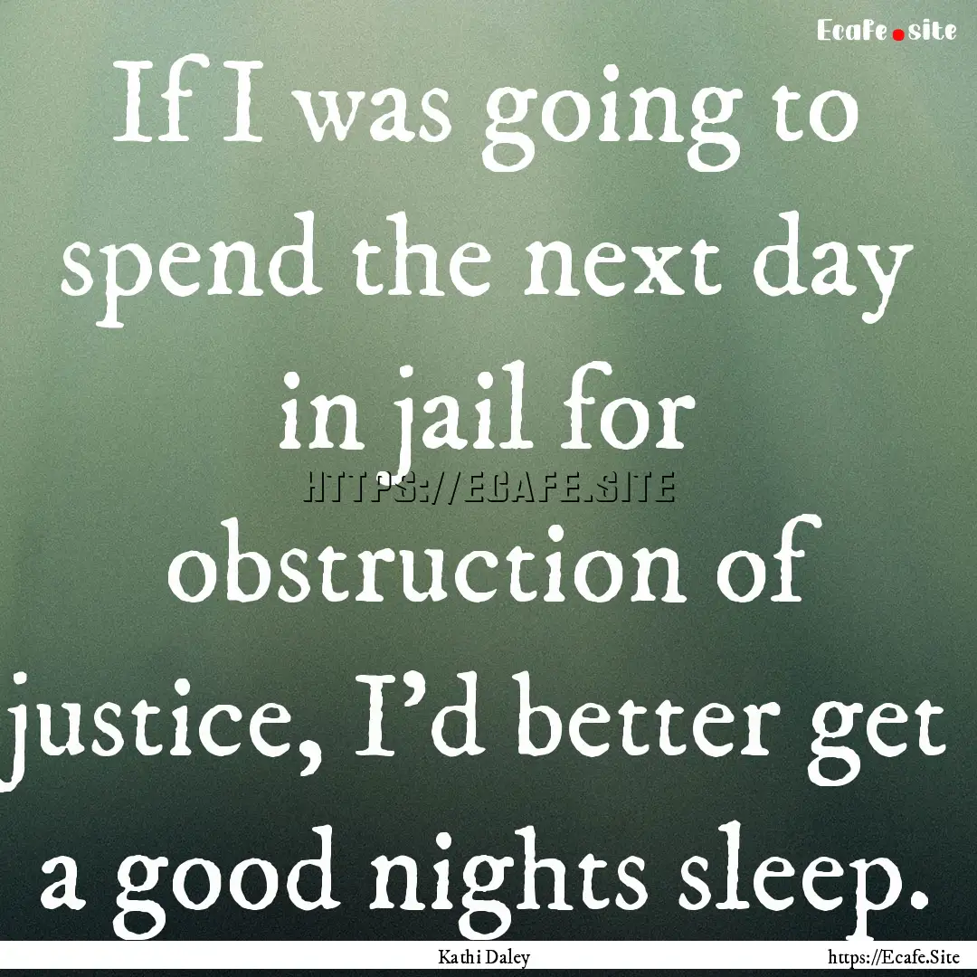 If I was going to spend the next day in jail.... : Quote by Kathi Daley