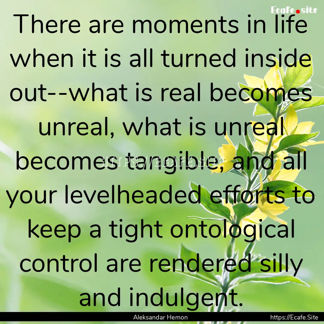 There are moments in life when it is all.... : Quote by Aleksandar Hemon