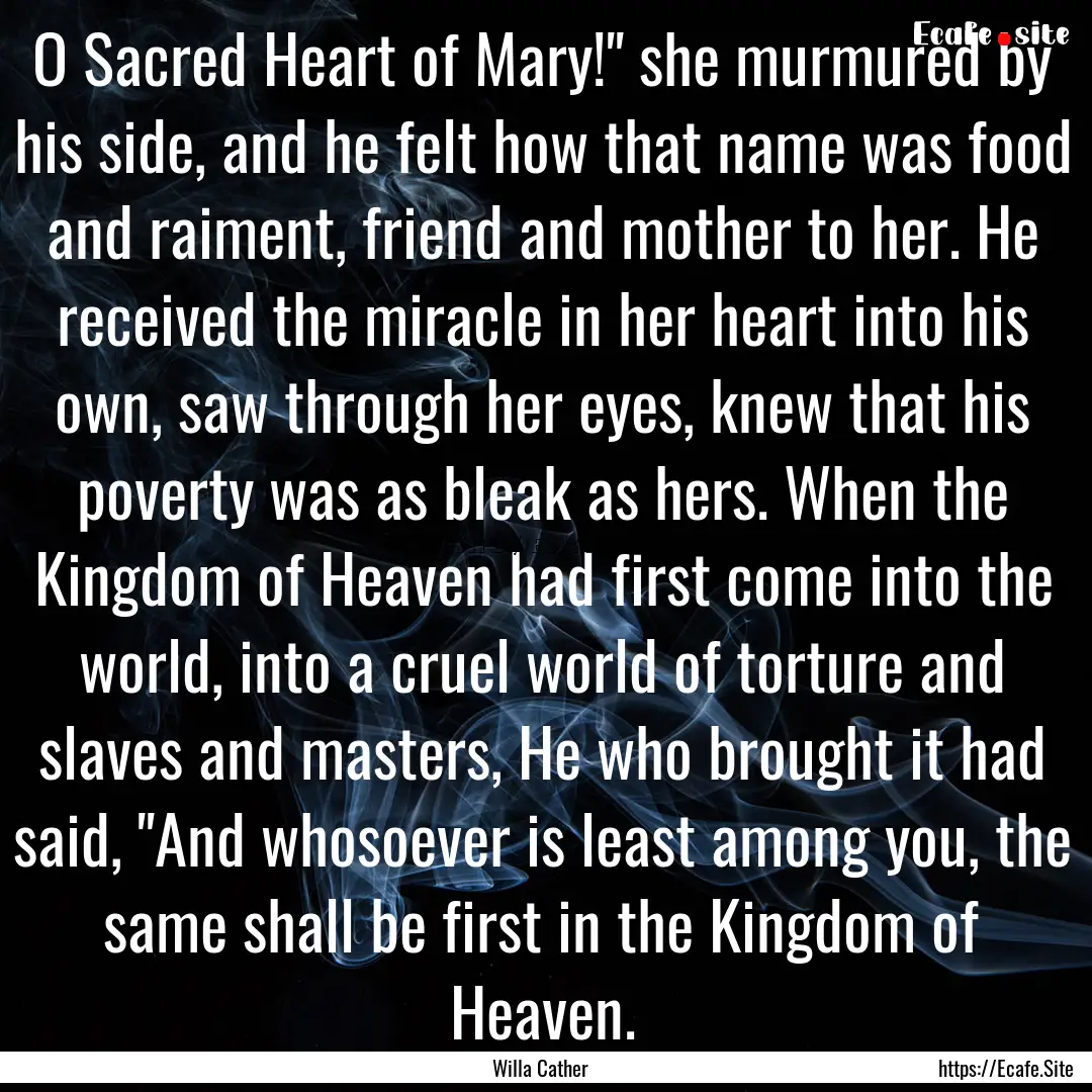 O Sacred Heart of Mary!