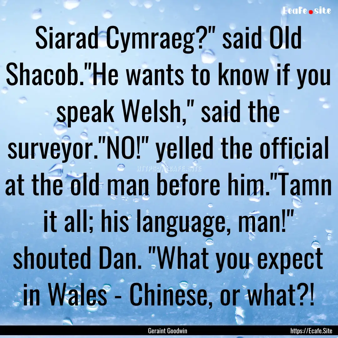 Siarad Cymraeg?