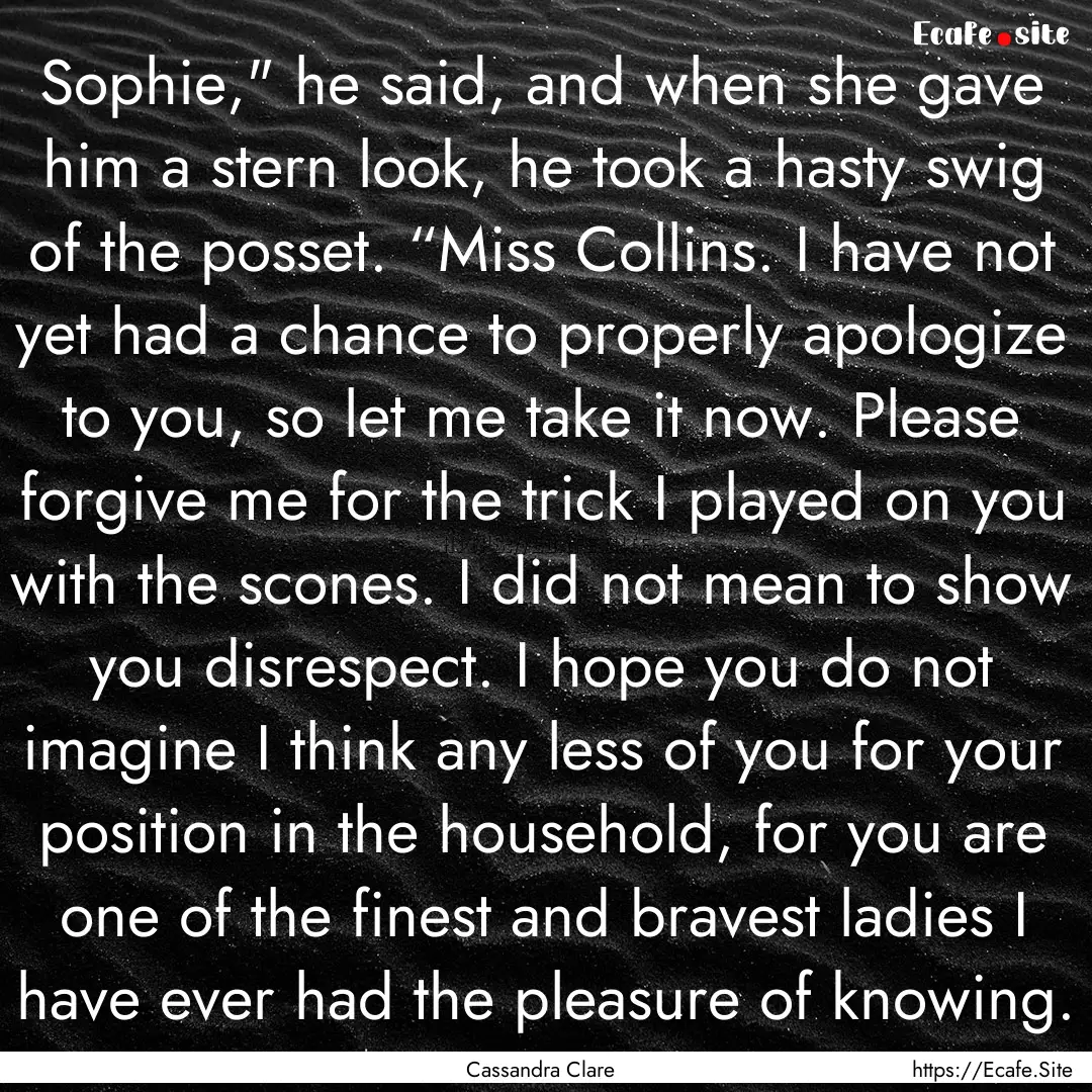 Sophie,