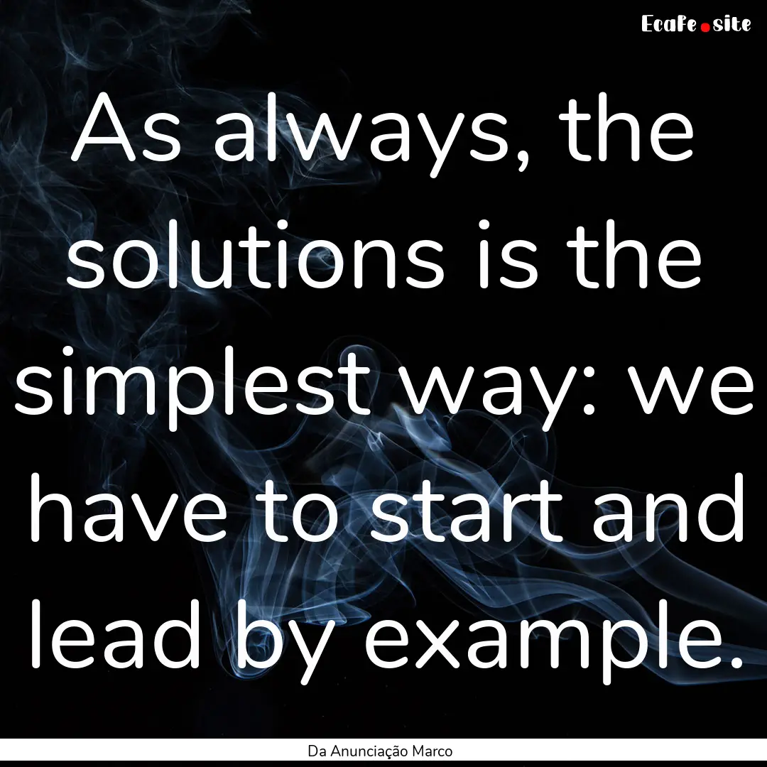 As always, the solutions is the simplest.... : Quote by Da Anunciação Marco