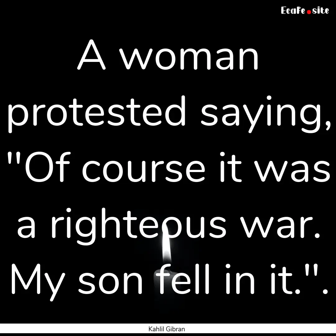 A woman protested saying, 