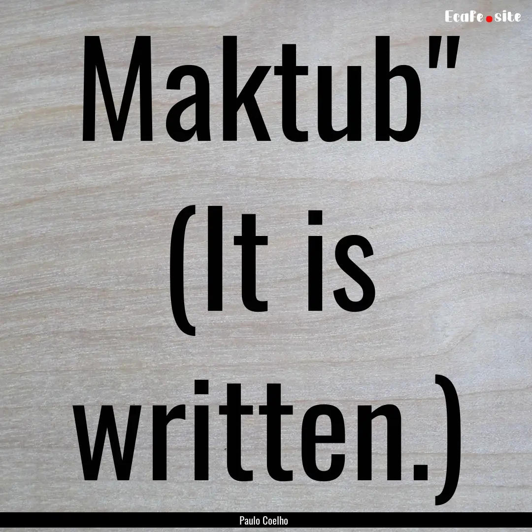 Maktub