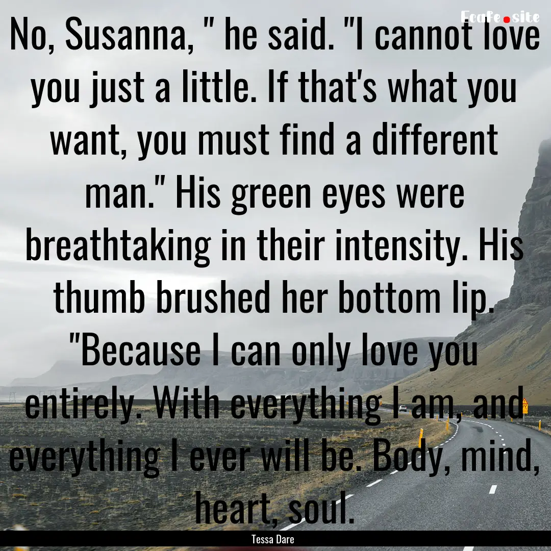 No, Susanna, 