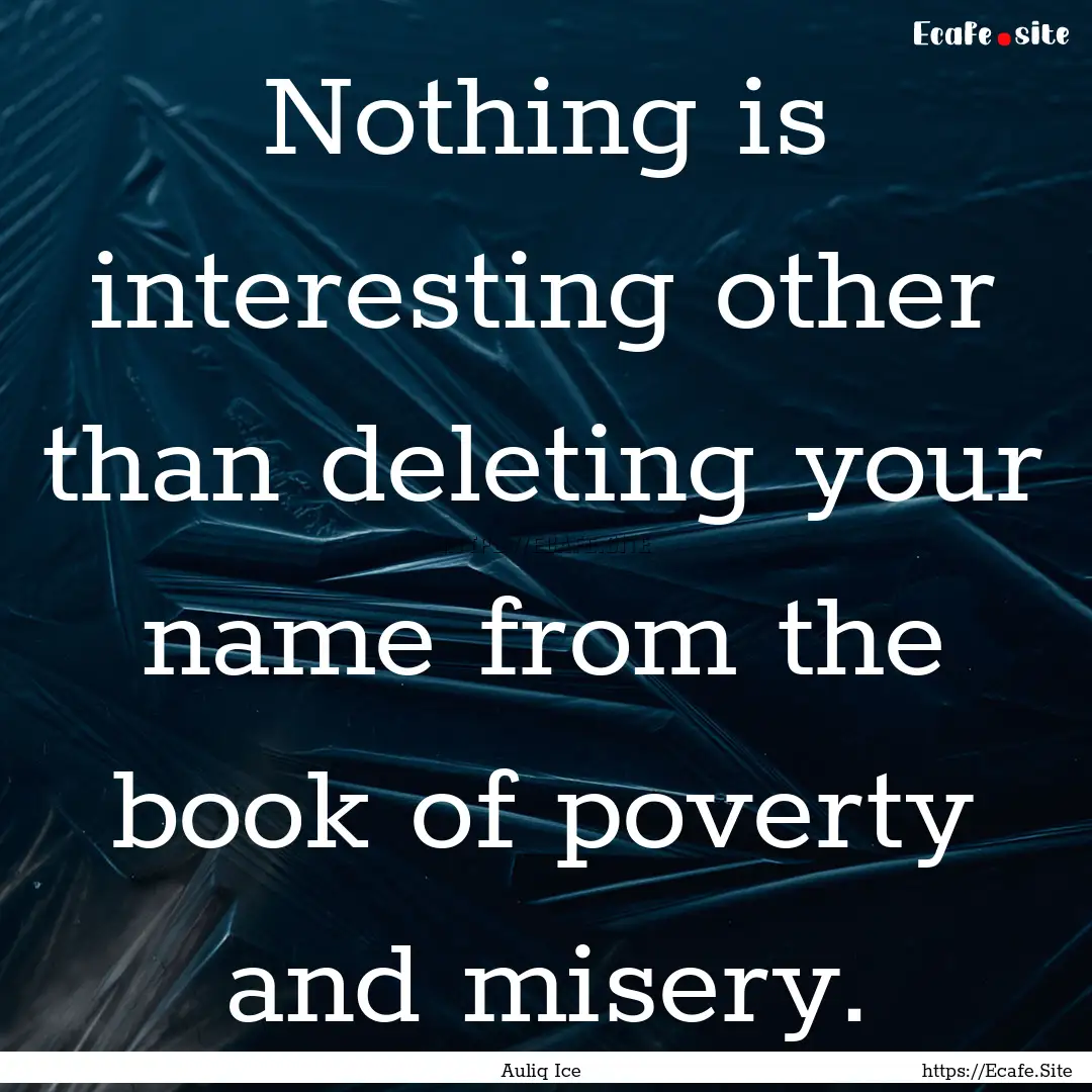 Nothing is interesting other than deleting.... : Quote by Auliq Ice