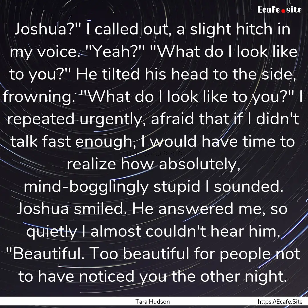 Joshua?