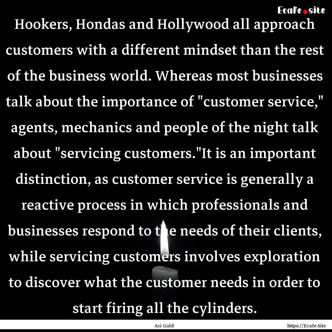 Hookers, Hondas and Hollywood all approach.... : Quote by Ari Gold