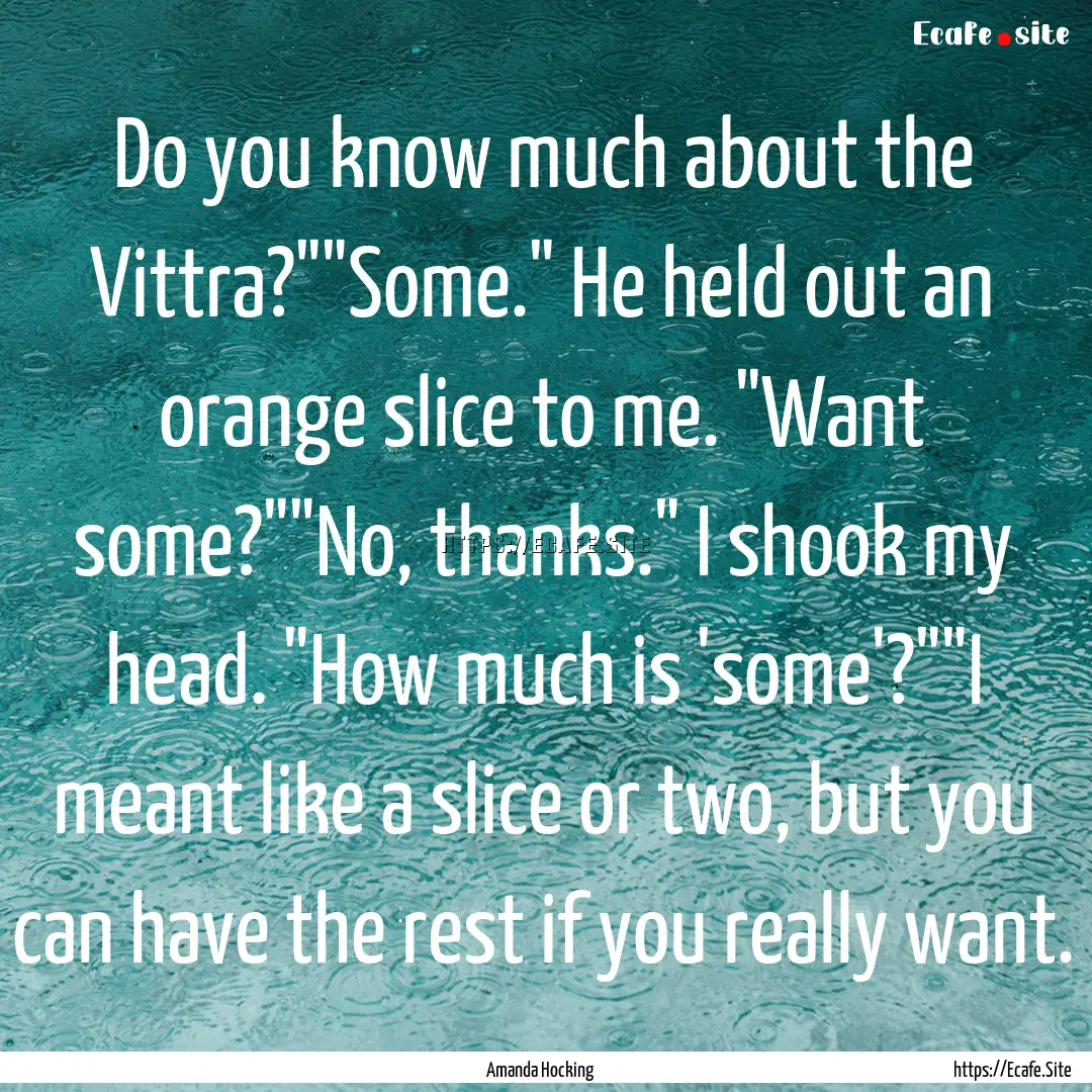 Do you know much about the Vittra?