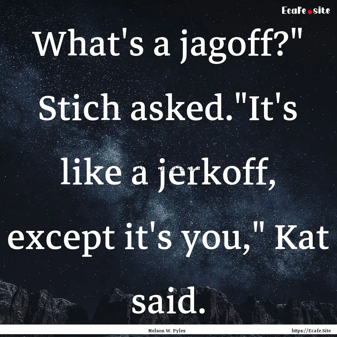 What's a jagoff?