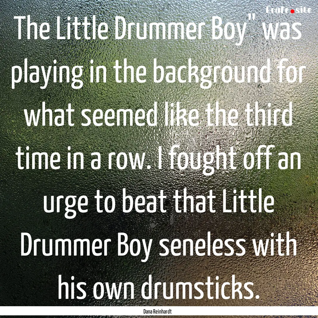 The Little Drummer Boy