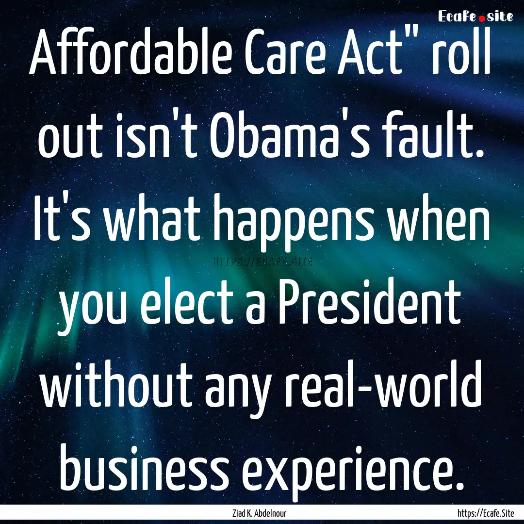 Affordable Care Act