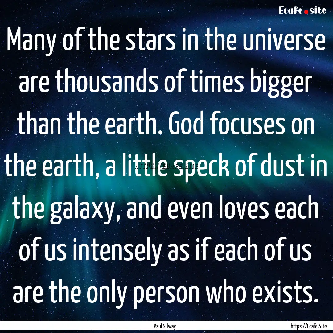 Many of the stars in the universe are thousands.... : Quote by Paul Silway