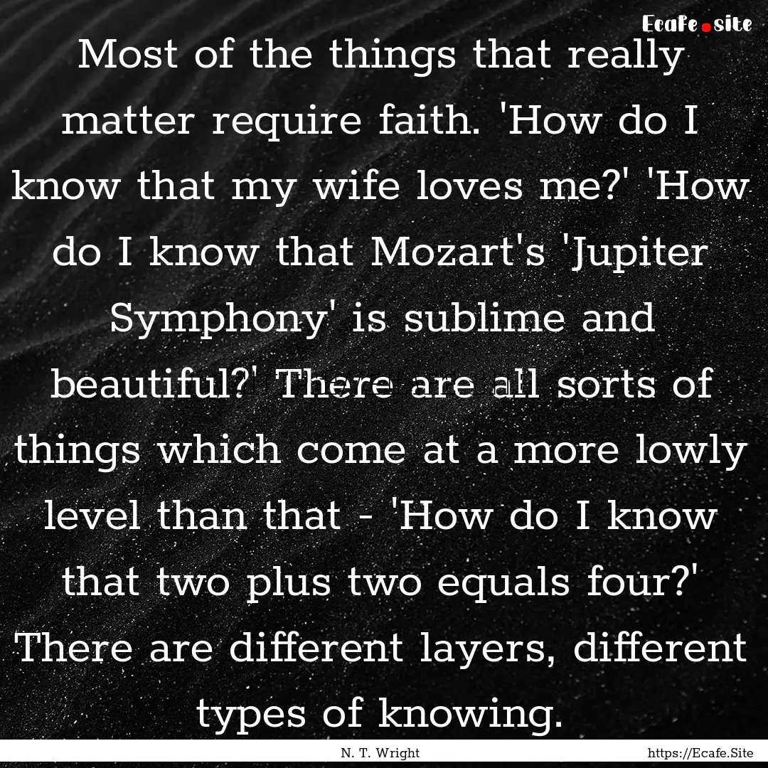 Most of the things that really matter require.... : Quote by N. T. Wright