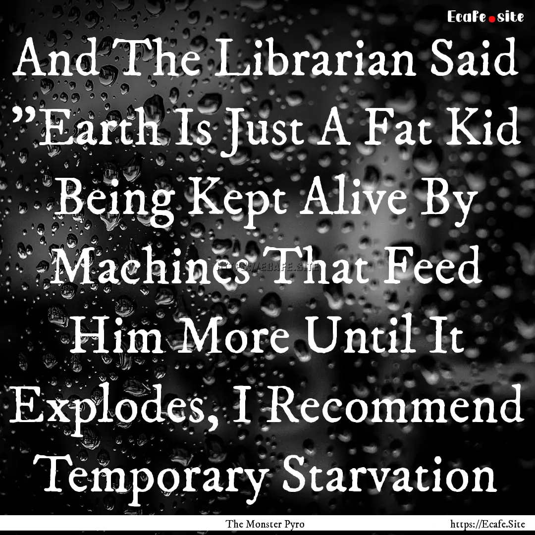 And The Librarian Said 