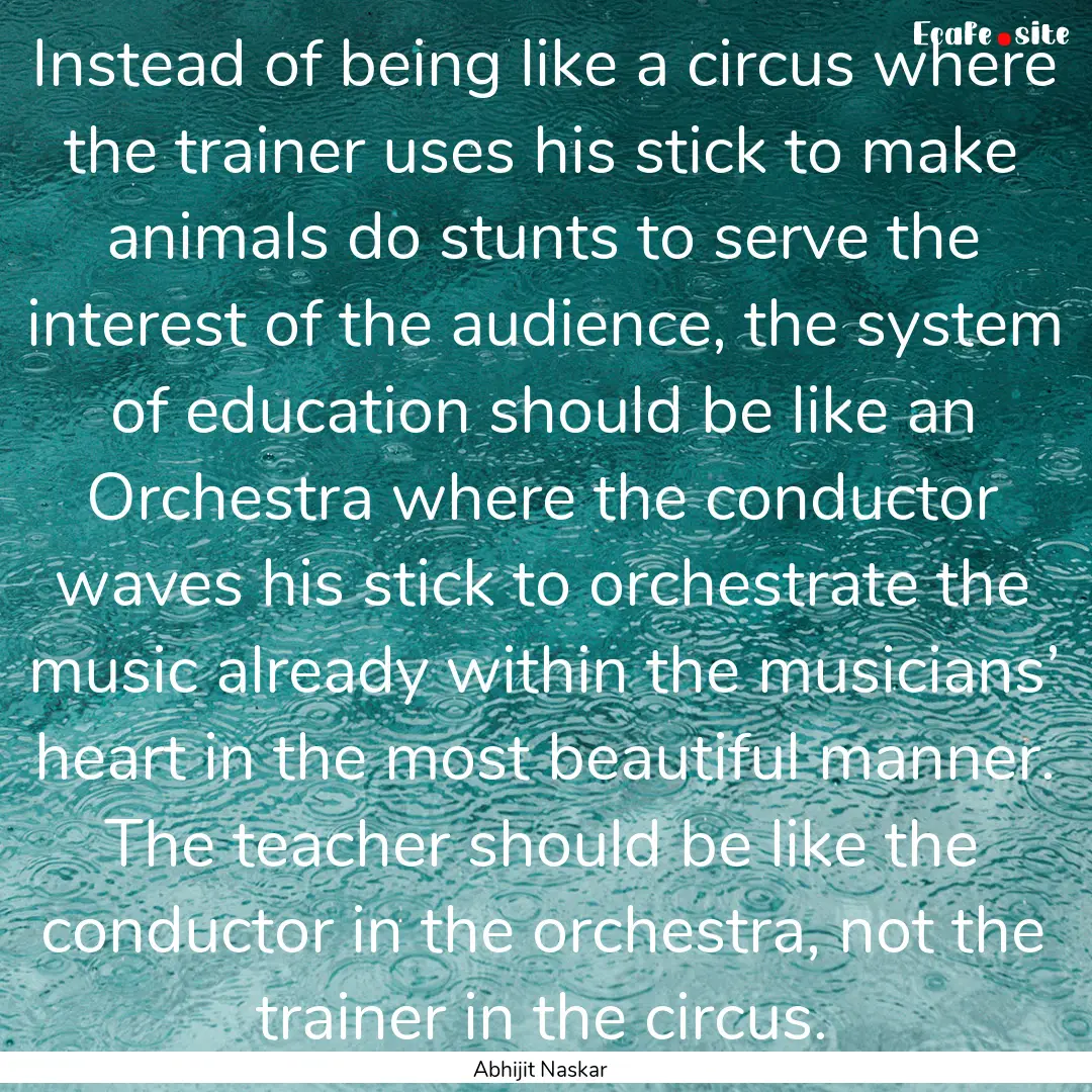 Instead of being like a circus where the.... : Quote by Abhijit Naskar