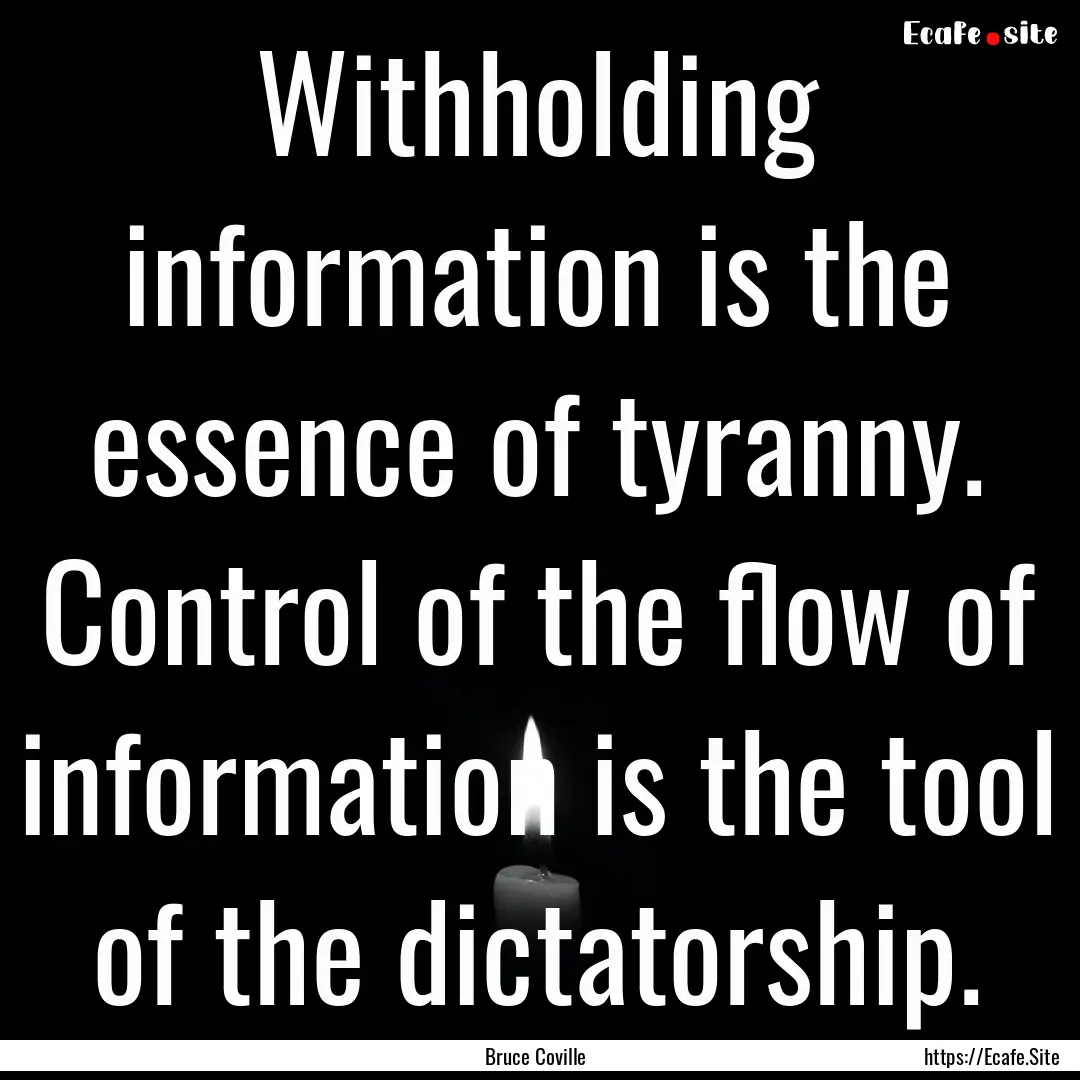 Withholding information is the essence of.... : Quote by Bruce Coville