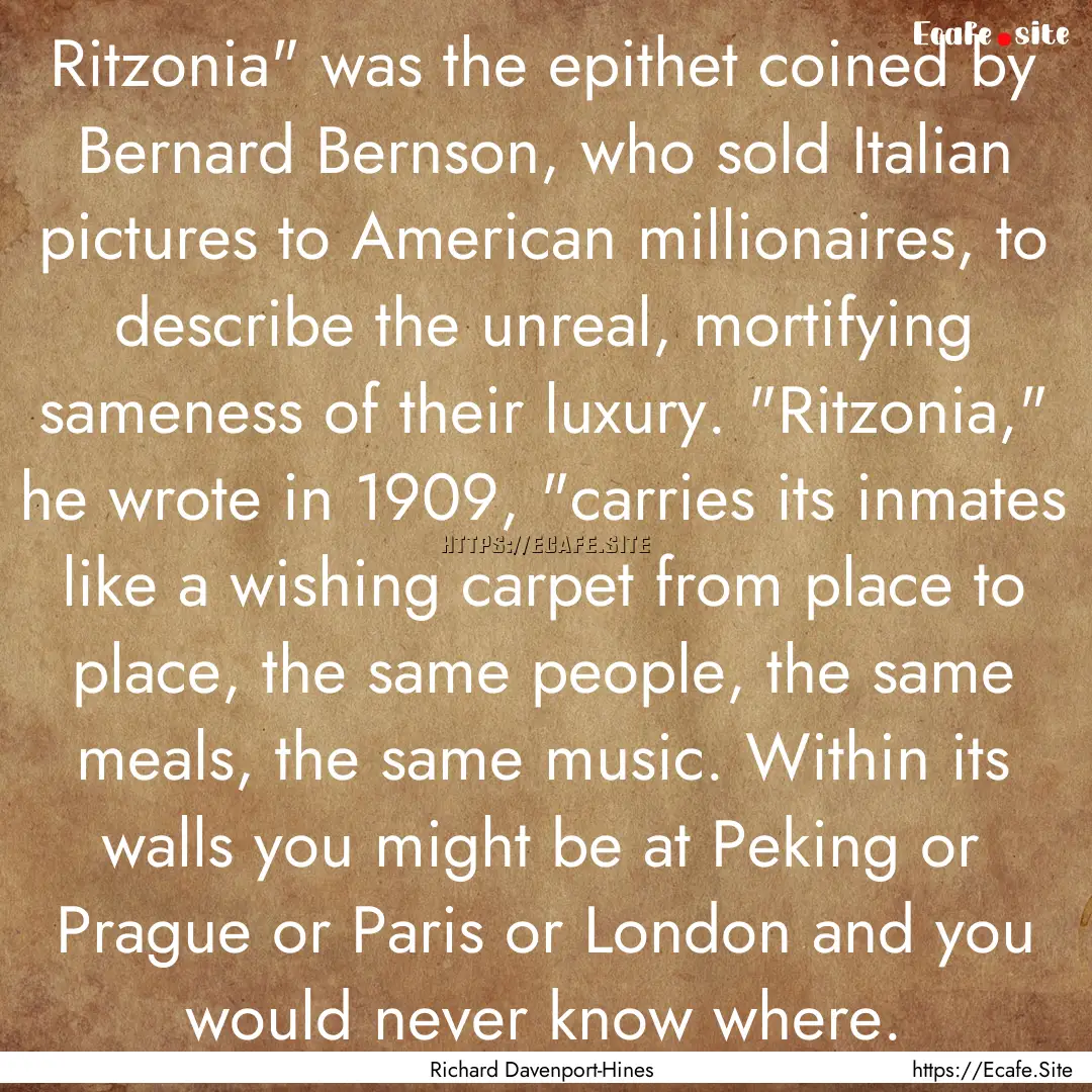 Ritzonia