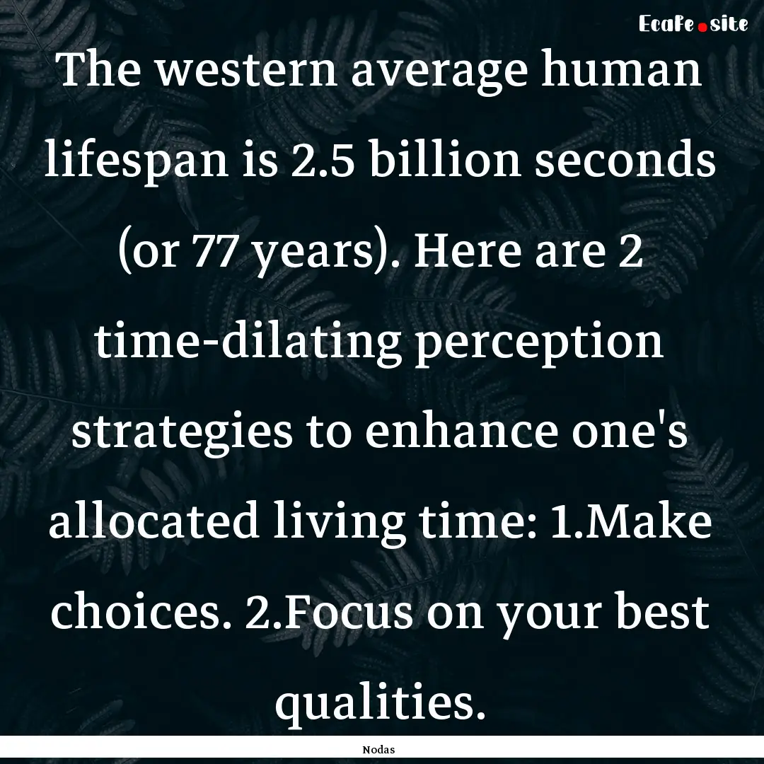 The western average human lifespan is 2.5.... : Quote by Nodas