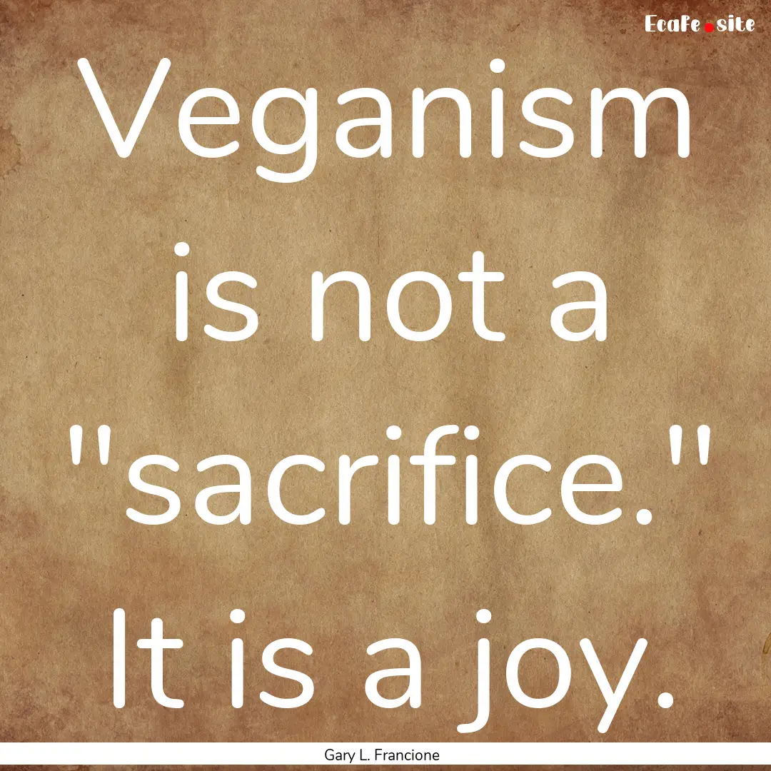 Veganism is not a 