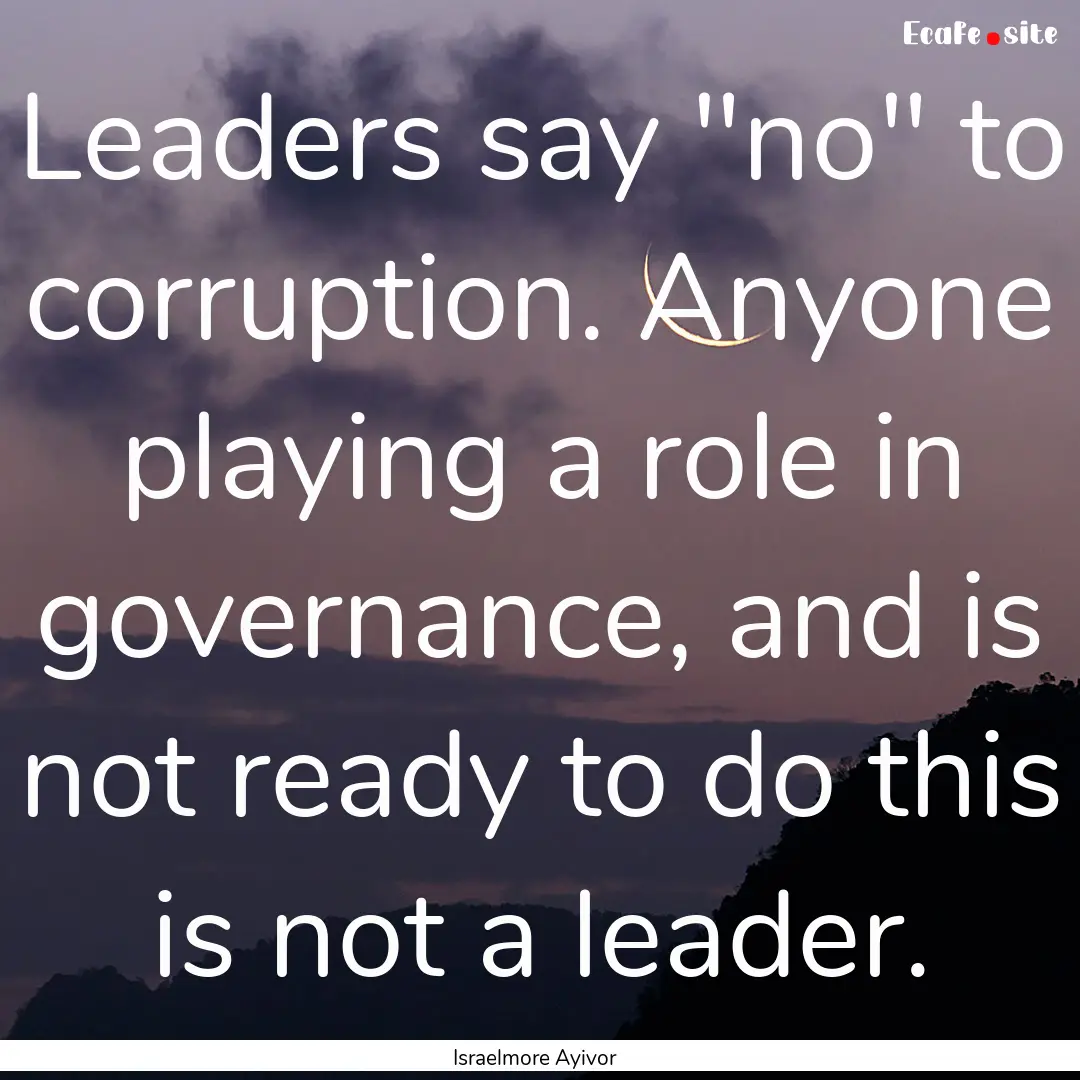 Leaders say 