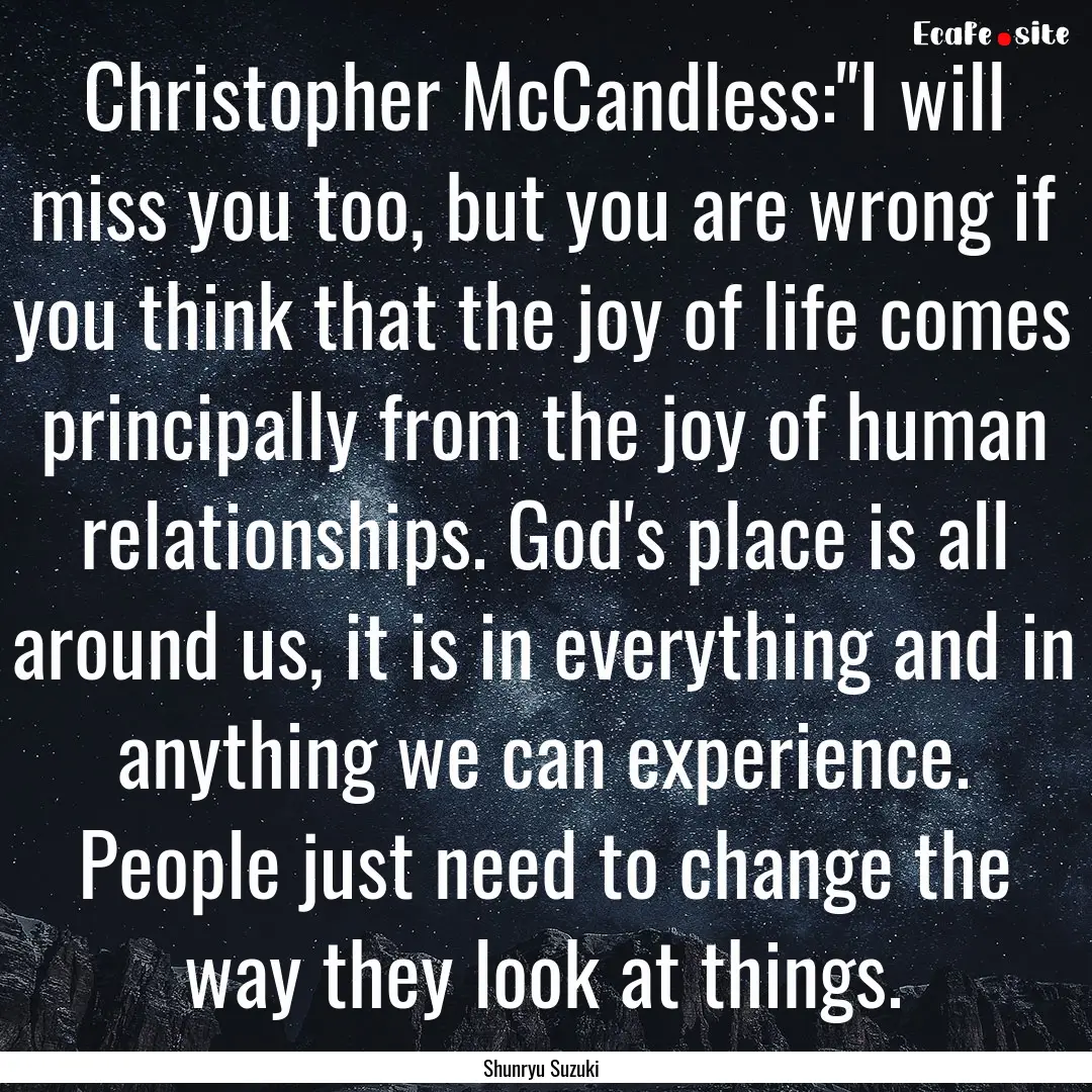 Christopher McCandless: