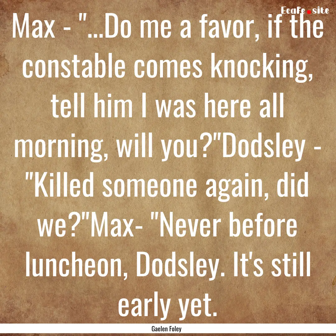 Max - 