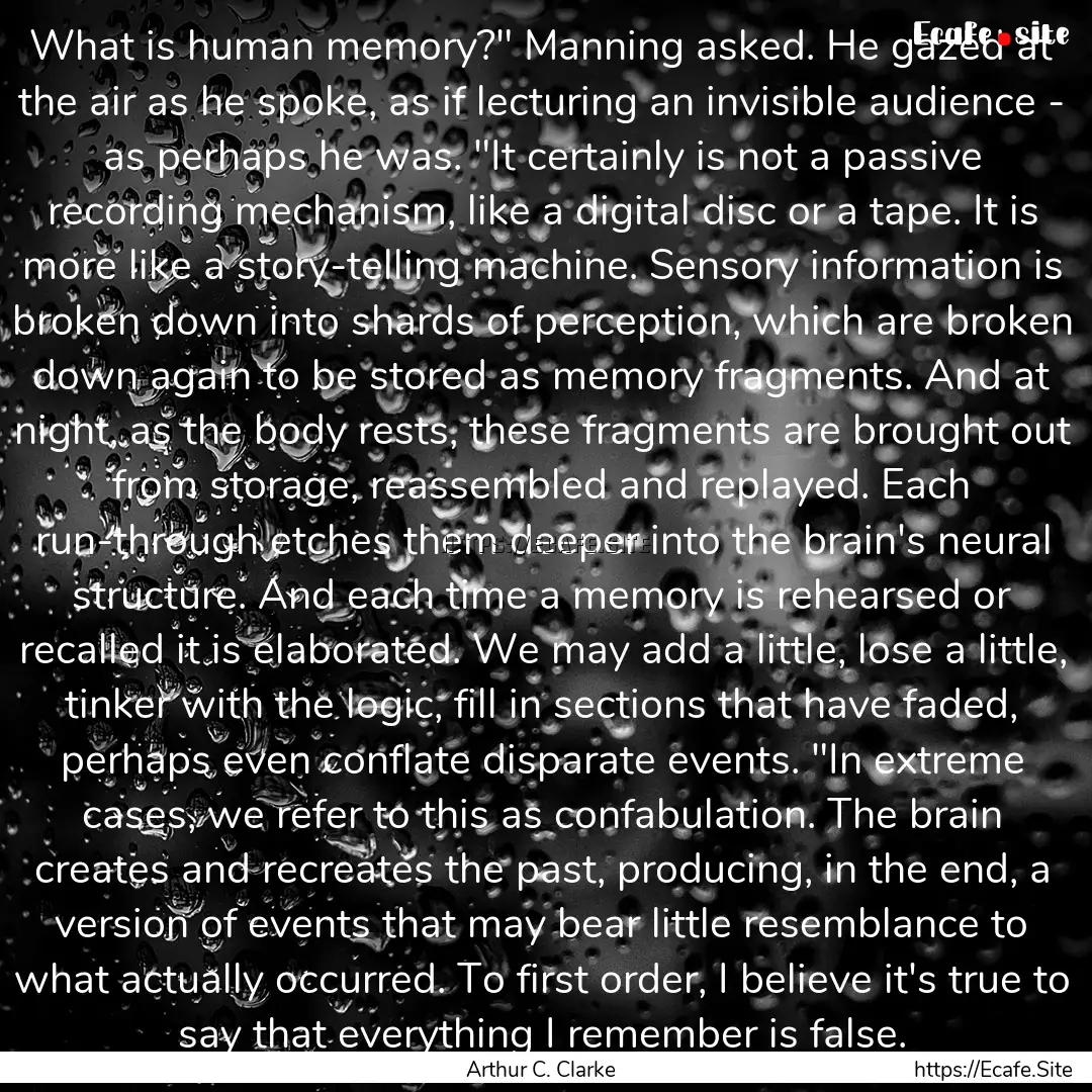 What is human memory?