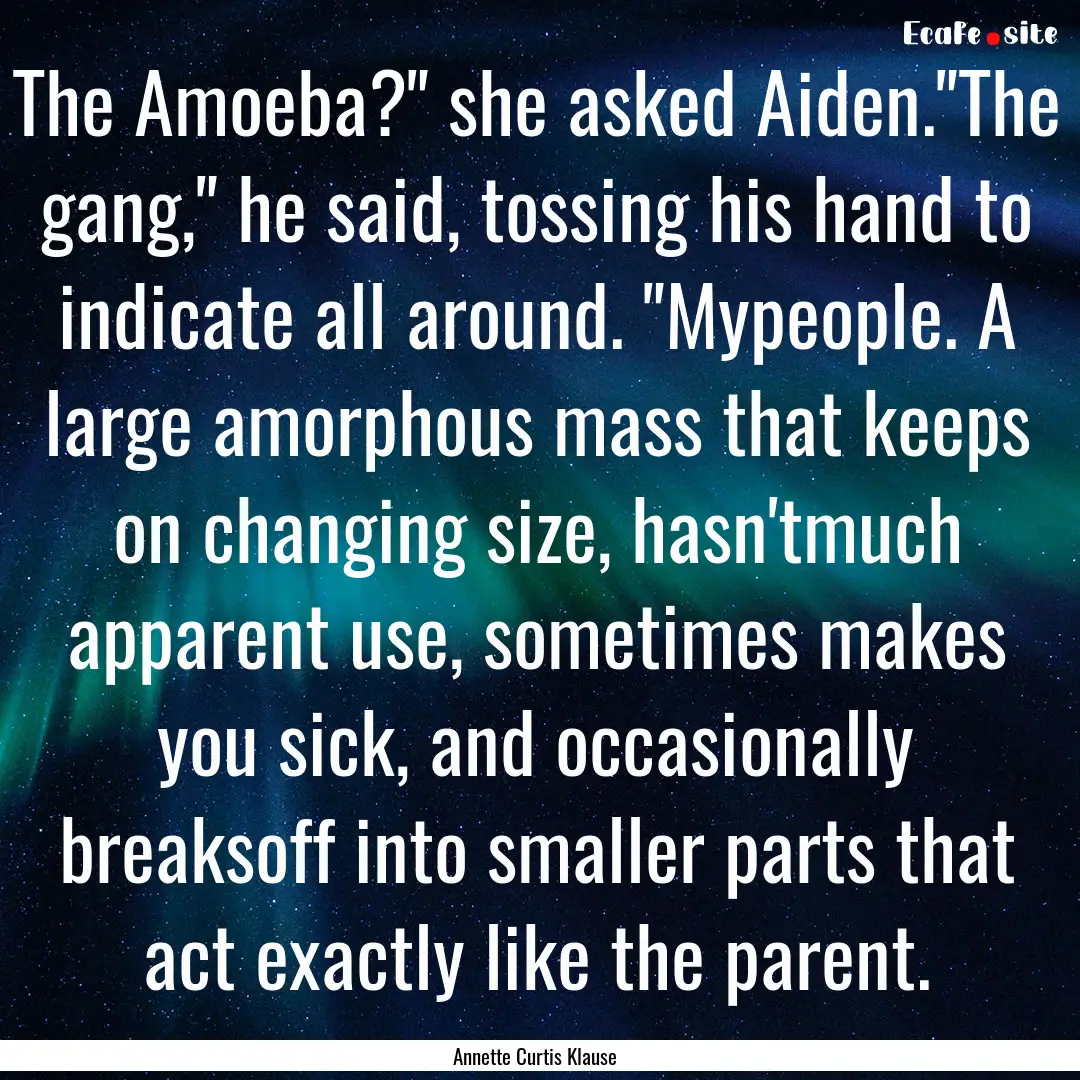 The Amoeba?