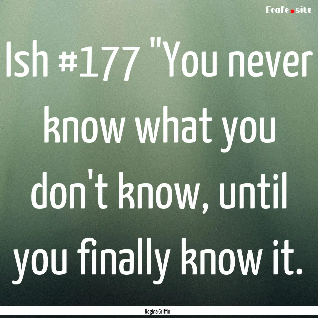 Ish #177 