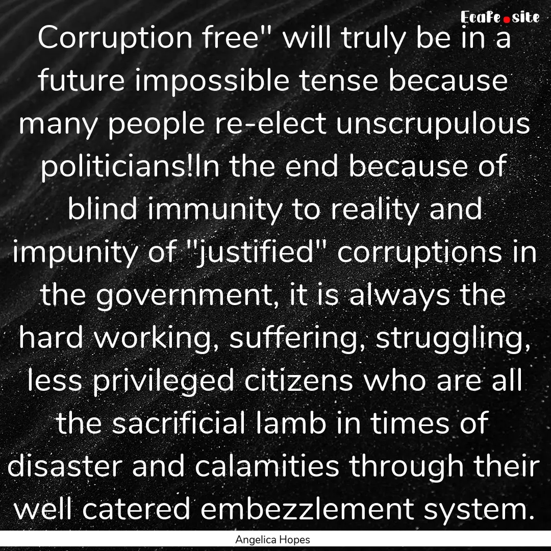 Corruption free