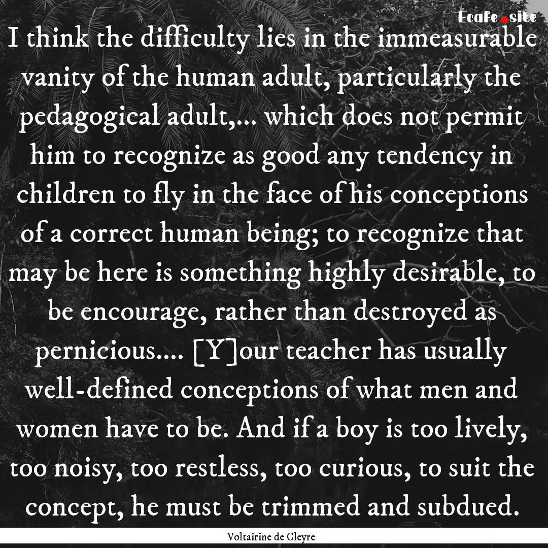 I think the difficulty lies in the immeasurable.... : Quote by Voltairine de Cleyre