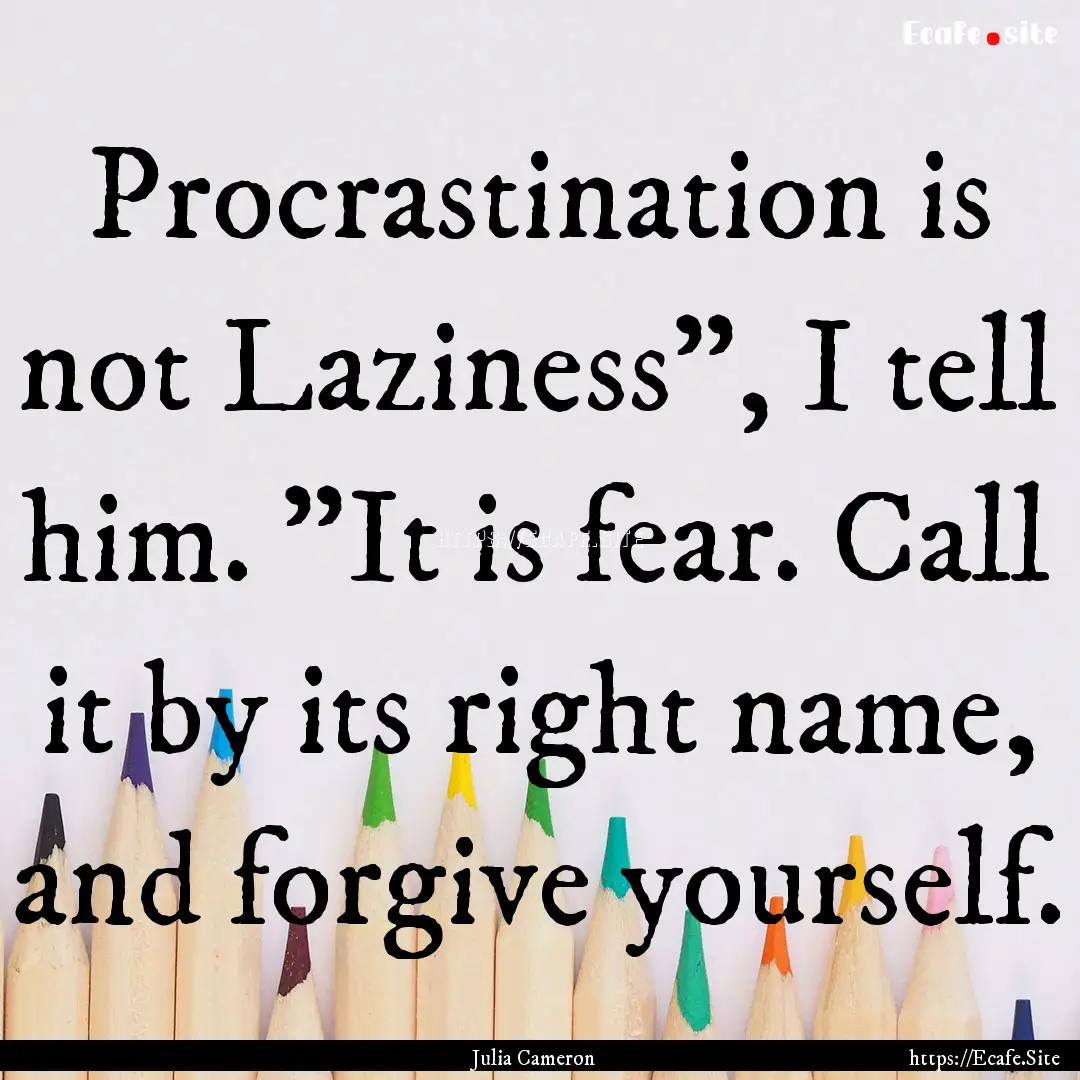 Procrastination is not Laziness