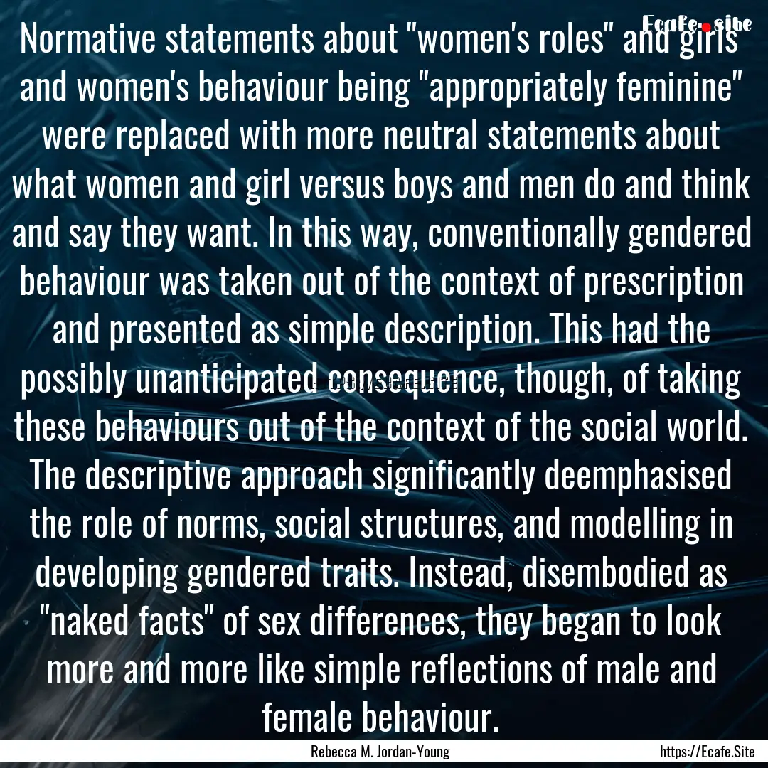 Normative statements about 