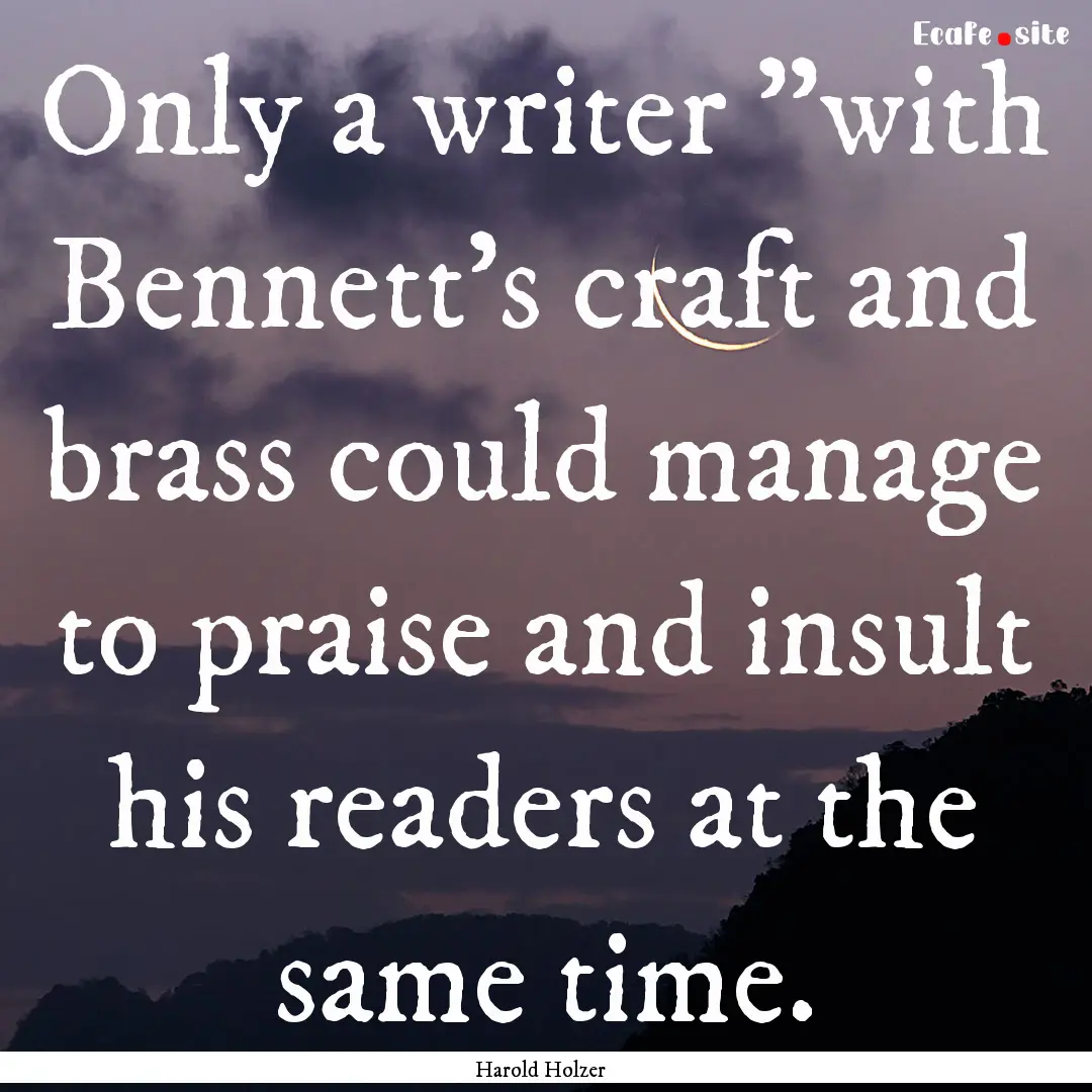 Only a writer 